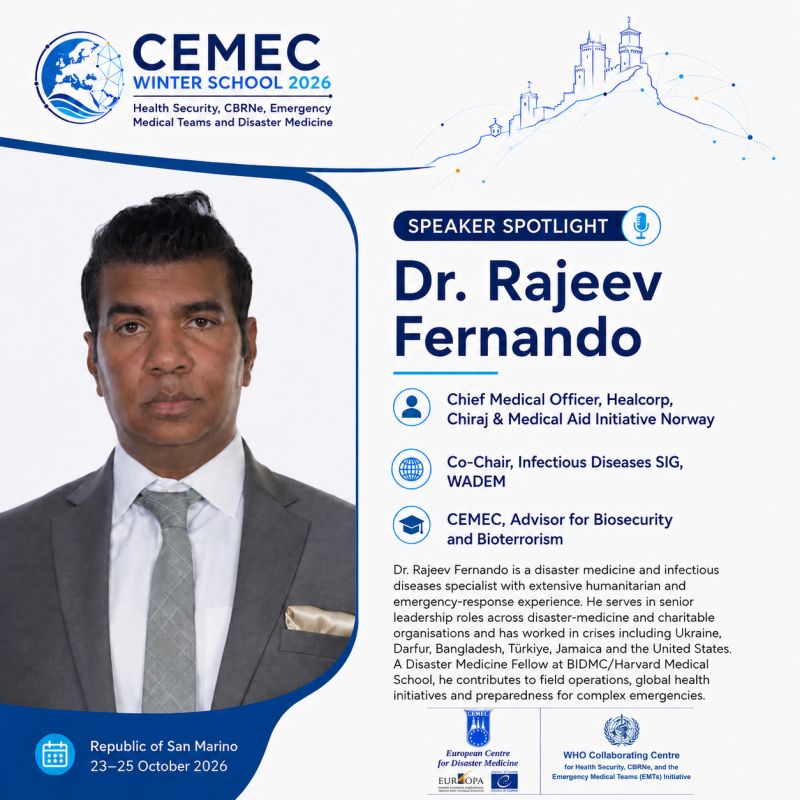 CEMEC Winter School 2026 – Dr. Rajeev Fernando