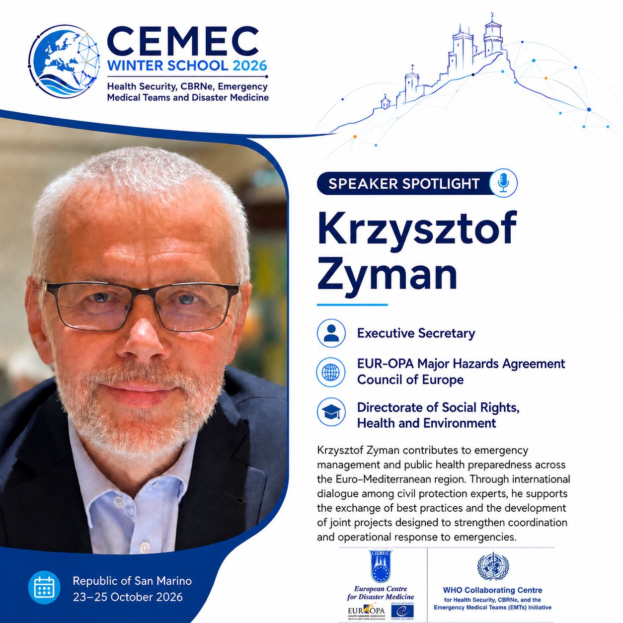 CEMEC Winter School 2026 – Krzysztof Zyman