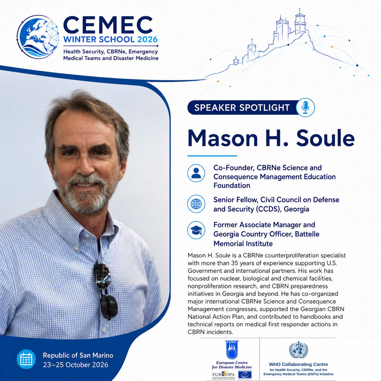 CEMEC Winter School 2026 – Mason H. Soule